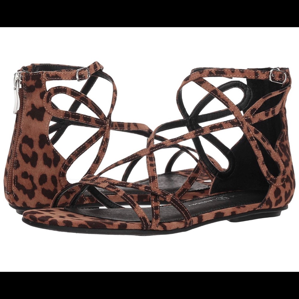 Super Cute Strappy Leopard Print Sandal